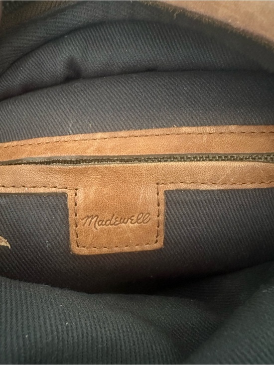 Madewell Leather Mini Backpack — Cognac Brown